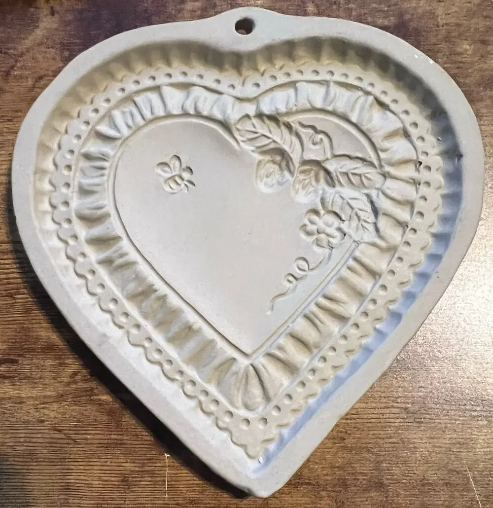 The Cookie Stamp 1990 Hill Design Bee Heart Flowers Brown Bag Cookie Art Press